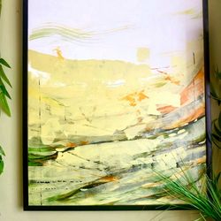 Green Painting ORIGINAL OIL PAINTING on Canvas, Abstract Painting Original Abstract Art by "Walperion Paintings"