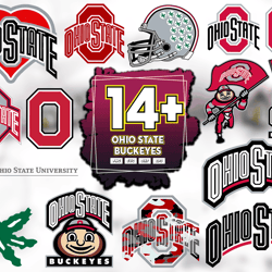 15 files ohio state buckeyes football svg bundle, buckeyes logo svg