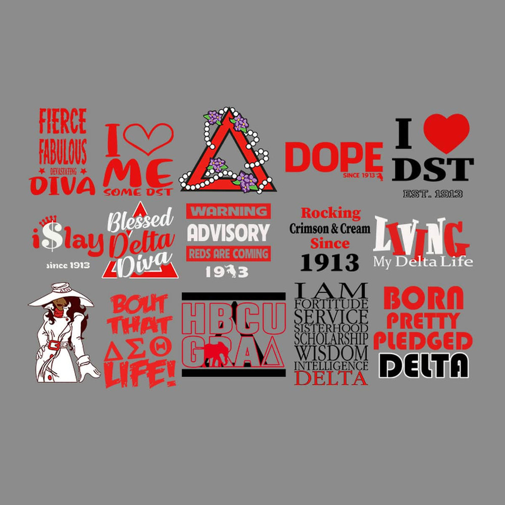 15 Files Delta Sigma Theta Sorority Svg, Love DST Forever Svg, Delta Sigma Theta Bundle Svg.jpg