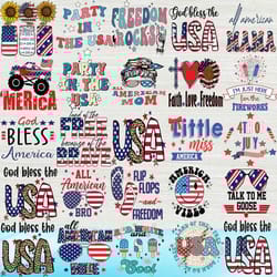 30 independence bundle svg, god bless the usa svg, 4th of july svg, america vibes svg