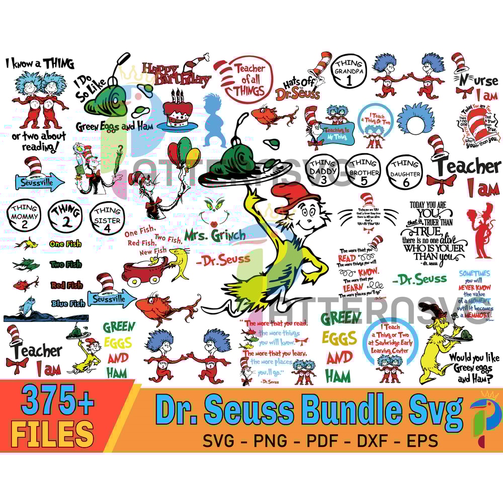 375 Files Dr. Seuss Bundle Svg, Hat Off Seuss Svg, The Cat In The Hat Svg, Mrs Grinch Dr Seuss Svg.jpg