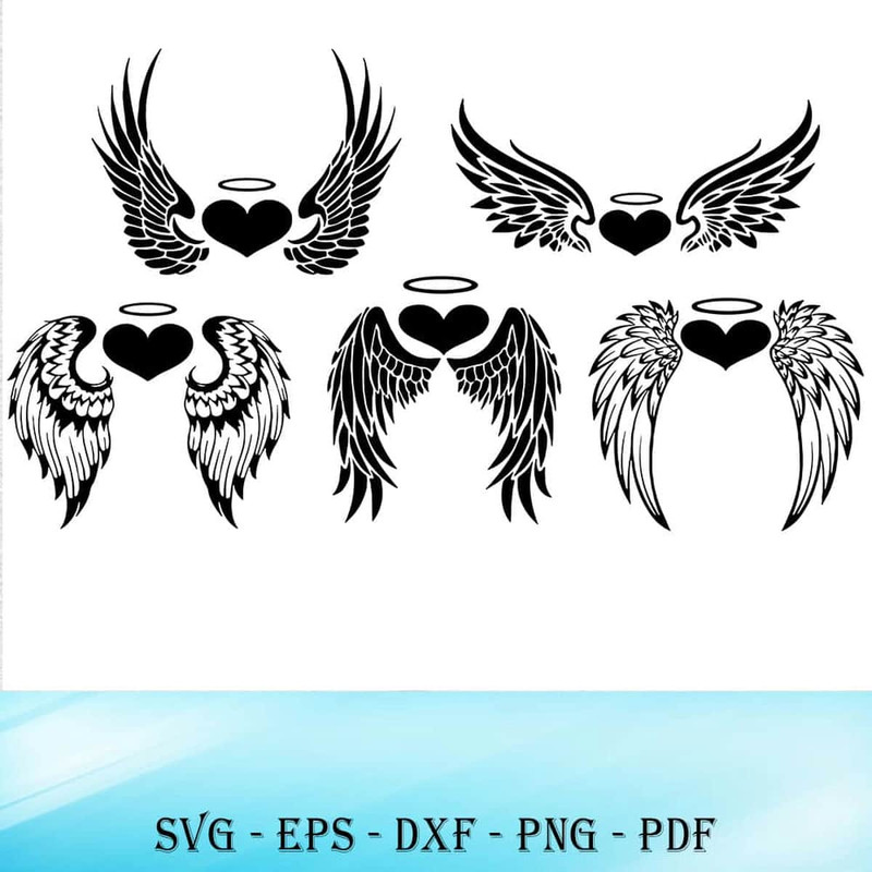 Angel Wings Svg - Mom Dad In Heaven, Mom In Memory, Dad In Memory Svg.jpg