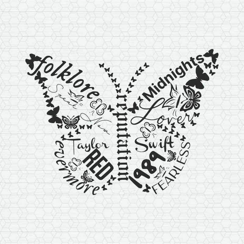 Taylor Swift Album Butterfly Silhouette SVG.jpeg