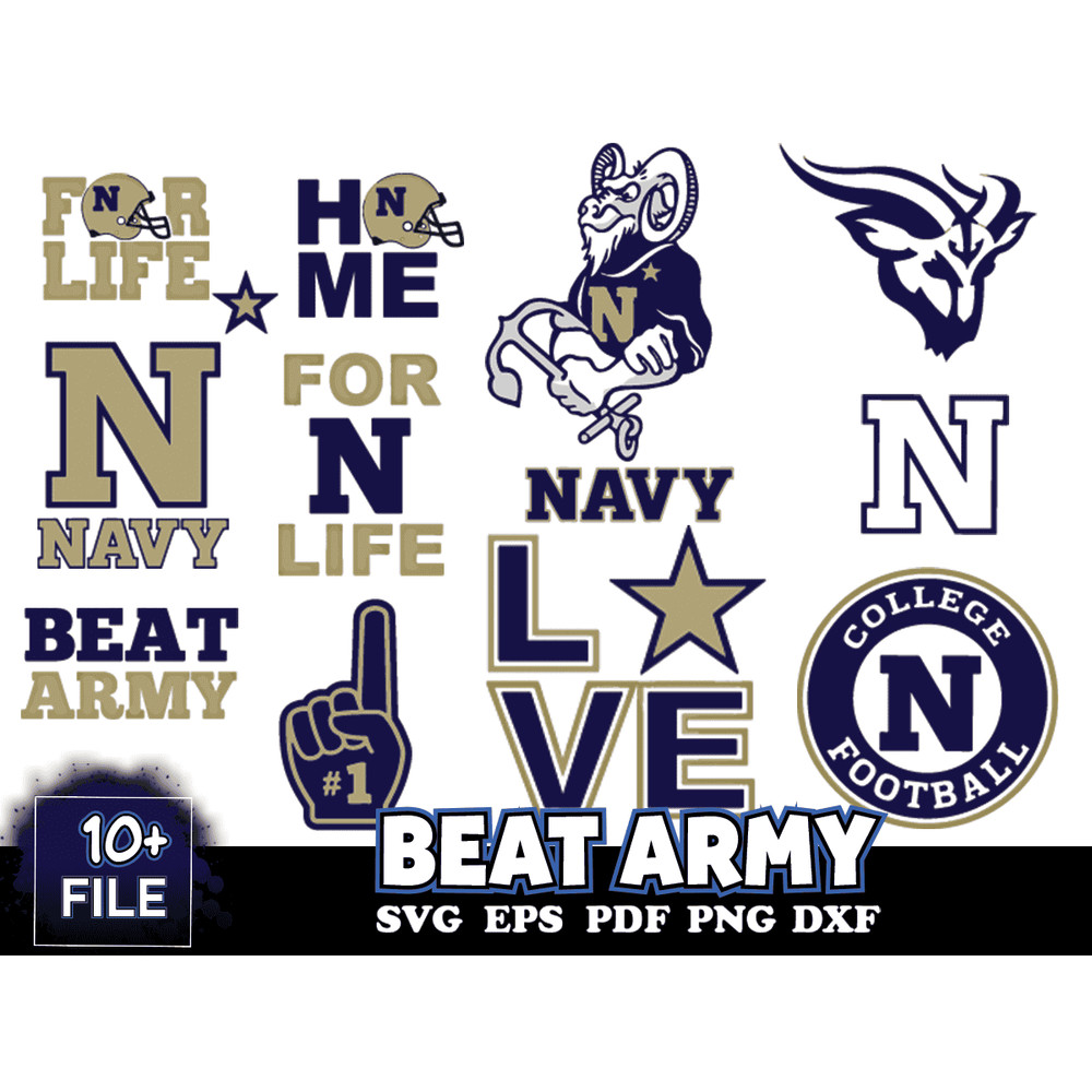 11 Files Navy Midshipmen Svg Bundle, Navy Midshipmen Logo Svg.png