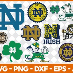 12 files notre dame irish svg bundle, notre dame logo svg