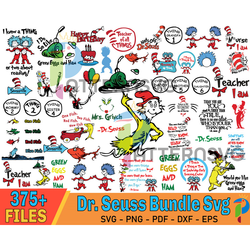 375 Files Dr. Seuss Bundle Svg, Hat Off Seuss Svg, The Cat In The Hat Svg, Mrs Grinch Dr Seuss Svg.jpg