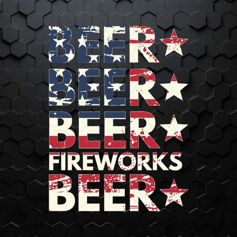 4th Of July Beer Fireworks American Flag SVG.jpg