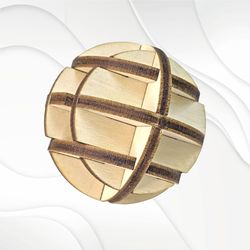 Gift Toy Ball, for game and decor, laser cutting design. Laser Cut project, cut model, vector pattern.