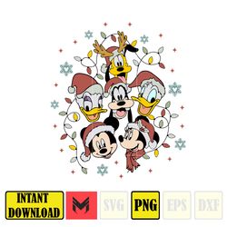 christmas png, christmas character, retro christmas png, christmas squad png, christmas mouse and friends (4)