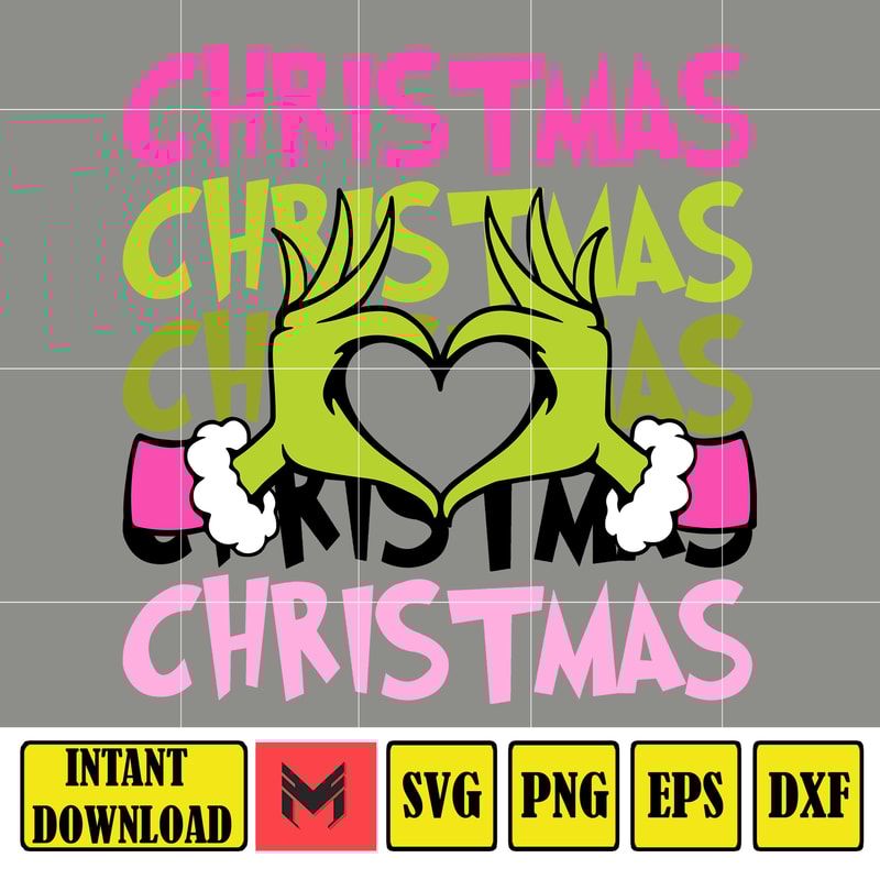 Retro Pink Grinch Svg, Retro Christmas Svg, Grinch Svg, Grinch Png, Christmas Png, Pink Christmas Svg (17).jpg