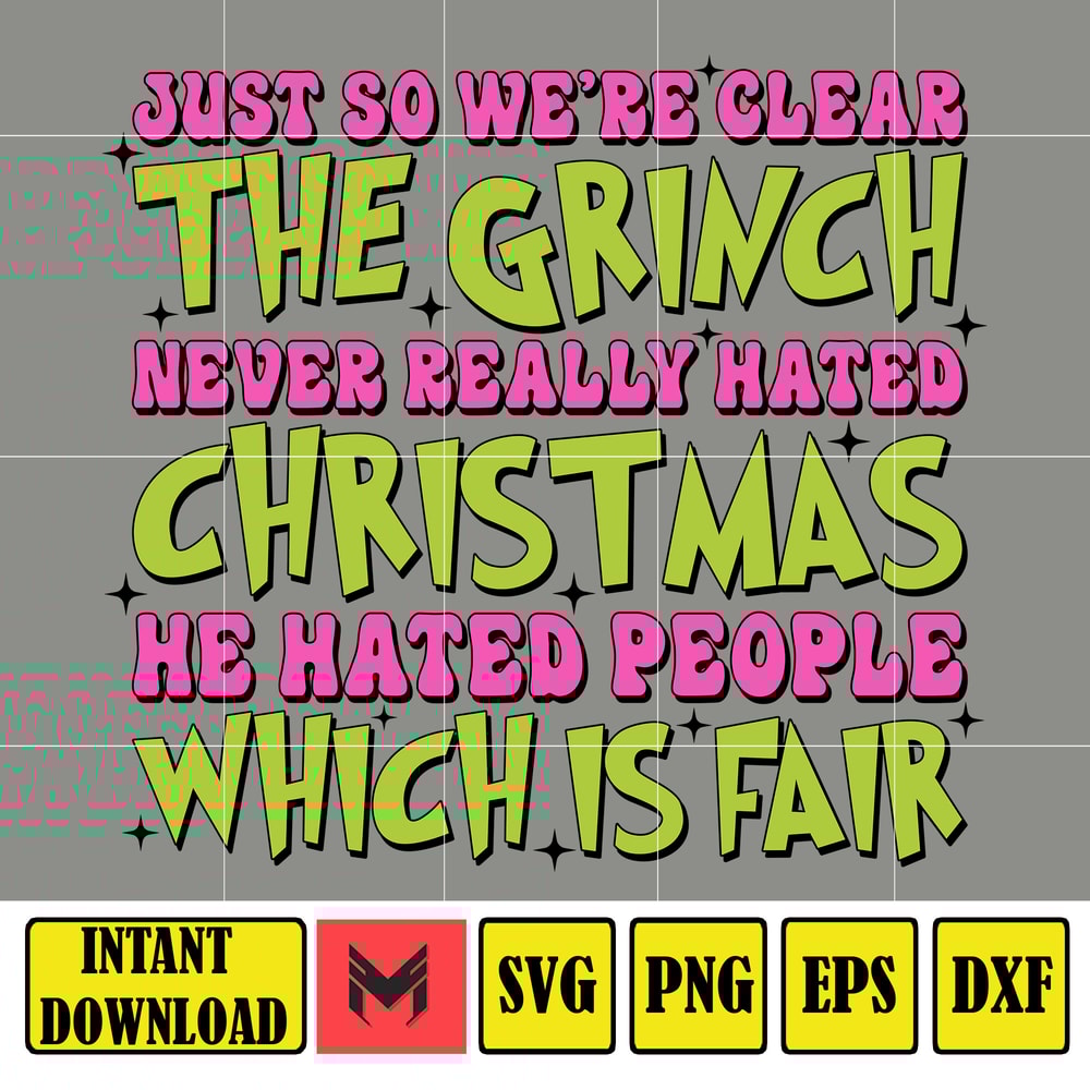 Retro Pink Grinch Svg, Retro Christmas Svg, Grinch Svg, Grinch Png, Christmas Png, Pink Christmas Svg (6).jpg