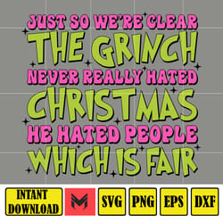 retro pink grinch svg, retro christmas svg, grinch svg, grinch png, christmas png, pink christmas svg (6)