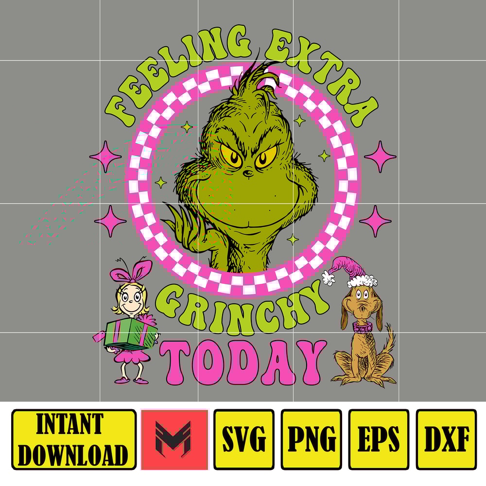 Retro Pink Grinch Svg, Retro Christmas Svg, Grinch Svg, Grinch Png, Christmas Png, Pink Christmas Svg (8).jpg