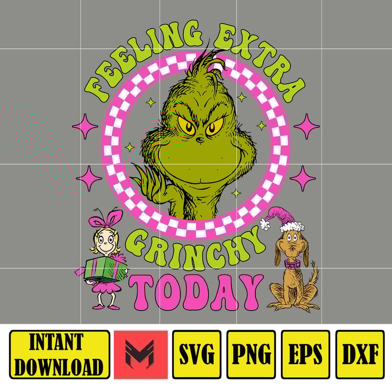 Retro Pink Grinch Svg, Retro Christmas Svg, Grinch Svg, Grinch Png, Christmas Png, Pink Christmas Svg (8).jpg