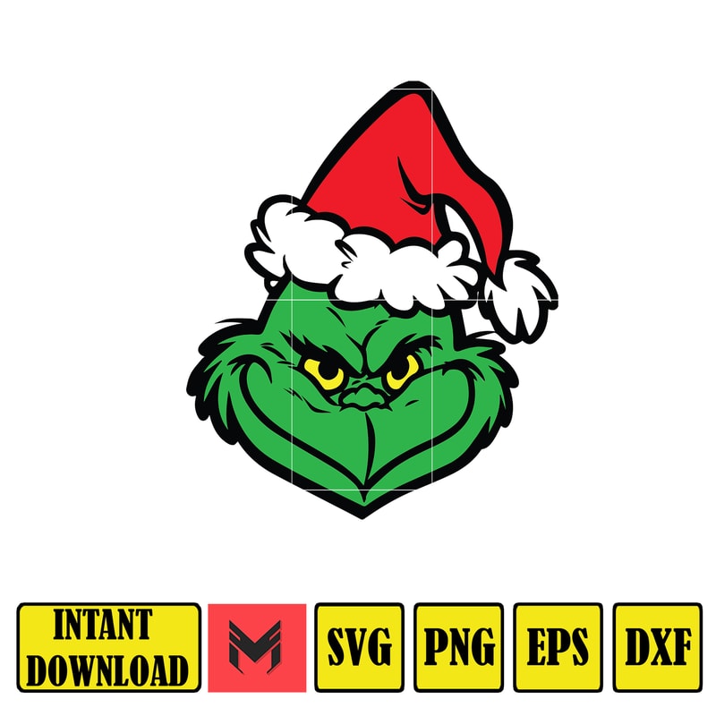 The Grinch Svg, Grinch Christmas Svg, Grinch Clipart Files, Files for Cricut & Silhouette Digital File, Instant Download (12).jpg