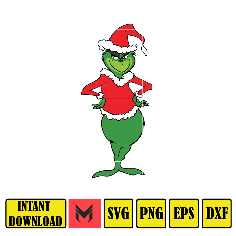 The Grinch Svg, Grinch Christmas Svg, Grinch Clipart Files, Files for Cricut & Silhouette Digital File, Instant Download (17).jpg
