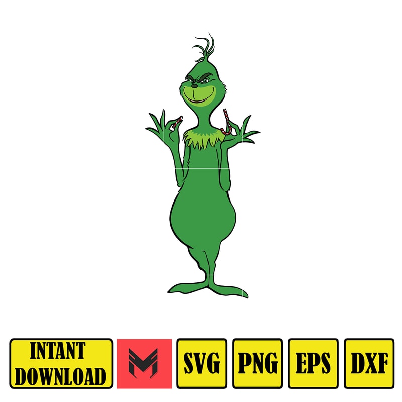 The Grinch Svg, Grinch Christmas Svg, Grinch Clipart Files, Files for Cricut & Silhouette Digital File, Instant Download (18).jpg