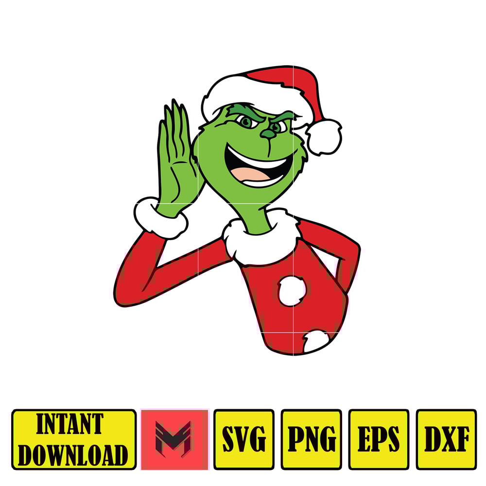The Grinch Svg, Grinch Christmas Svg, Grinch Clipart Files, Files for Cricut & Silhouette Digital File, Instant Download (24).jpg