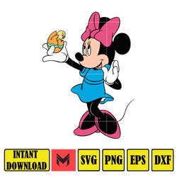 Minnie Easter Svg, Easter Svg, Silhouette, Mickey Svg, Easter Png, Mickey And Frienda Easter Svg, Instant Download (11)