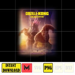 Godzilla X Kong The New Empire 2024 Png, Godzilla X Kong Png, Godzilla Movie Png, Godzilla Movie 2024, Instant Download