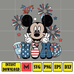 Mickey Usa 4th of July Png, Mickey Sublimation, Fourth of July Sublimation, 4th Of July Png, America Png, Sublimation