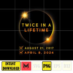 Twice In A Lifetime Png, Total Solar Eclipse 2024 Png, Solar Eclipse Png, Total Eclipse 2024 Png, Total Solar Eclipse