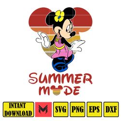 Summer Mode Minnie Svg, Summer Mickey and Friends Svg, Best Friends Together Svg, Summer Mode Svg, Mickey and Friends