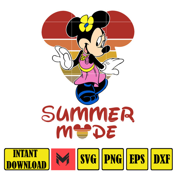 Summer Mode Minnie Svg, Summer Mickey and Friends Svg, Best Friends Together Svg, Summer Mode Svg, Mickey and Friends, Svg Files For Cricut, Instant Download.jp