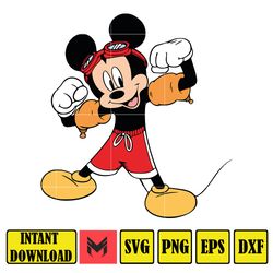 Summer Mickey, Summer Minnie, Mickey and Minnie Beach Time, Layered and Editable Files, Instant Download (1)