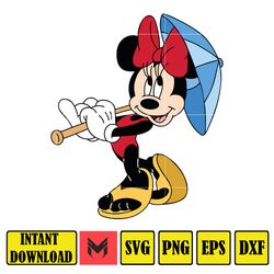 Summer Minnie, Summer Mickey, Mickey and Minnie Beach Time, Layered and Editable Files. Instant Download