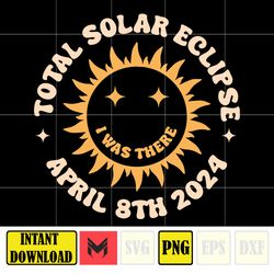 Total Solar Eclipse 2024 Png, April 8 2024 Png, April 8th Gift, Solar Eclipse 2024 Png, Astronomy Png, Instant Download