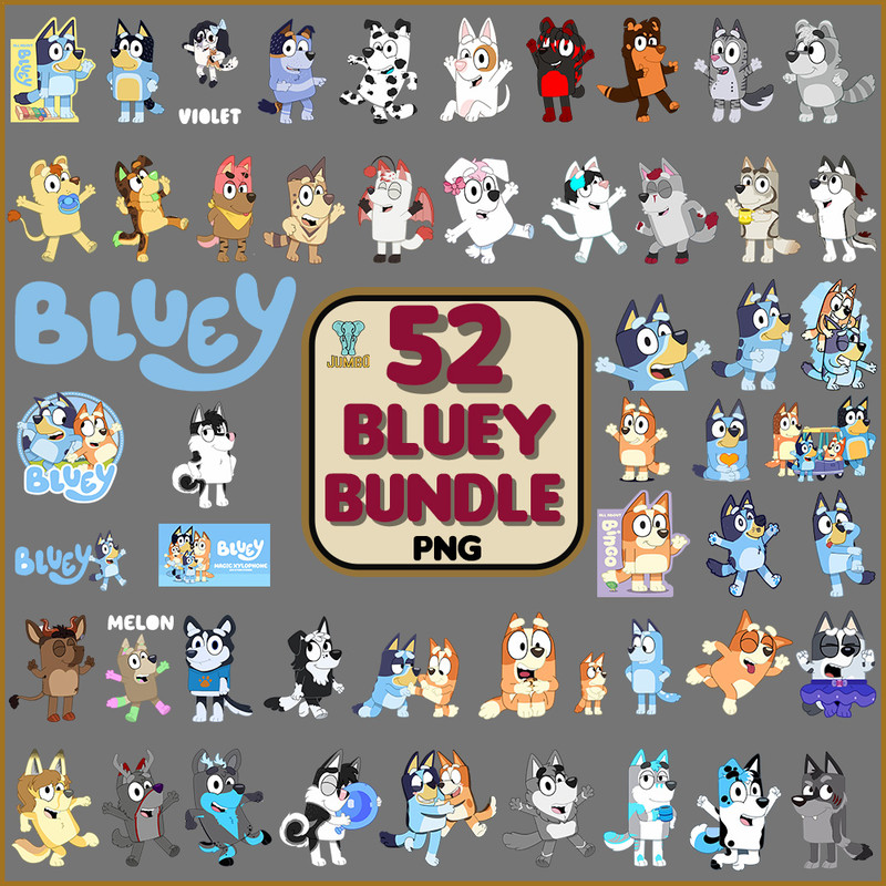 52 Bluey Svg Bundle 0