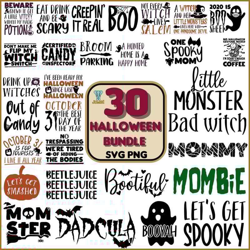30 Halloween Svg Bundle 0