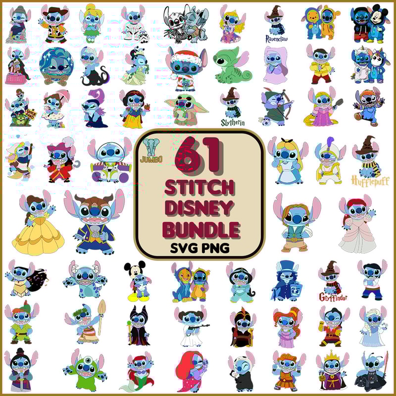 Stitch Disney Halloween Svg Bundle 0