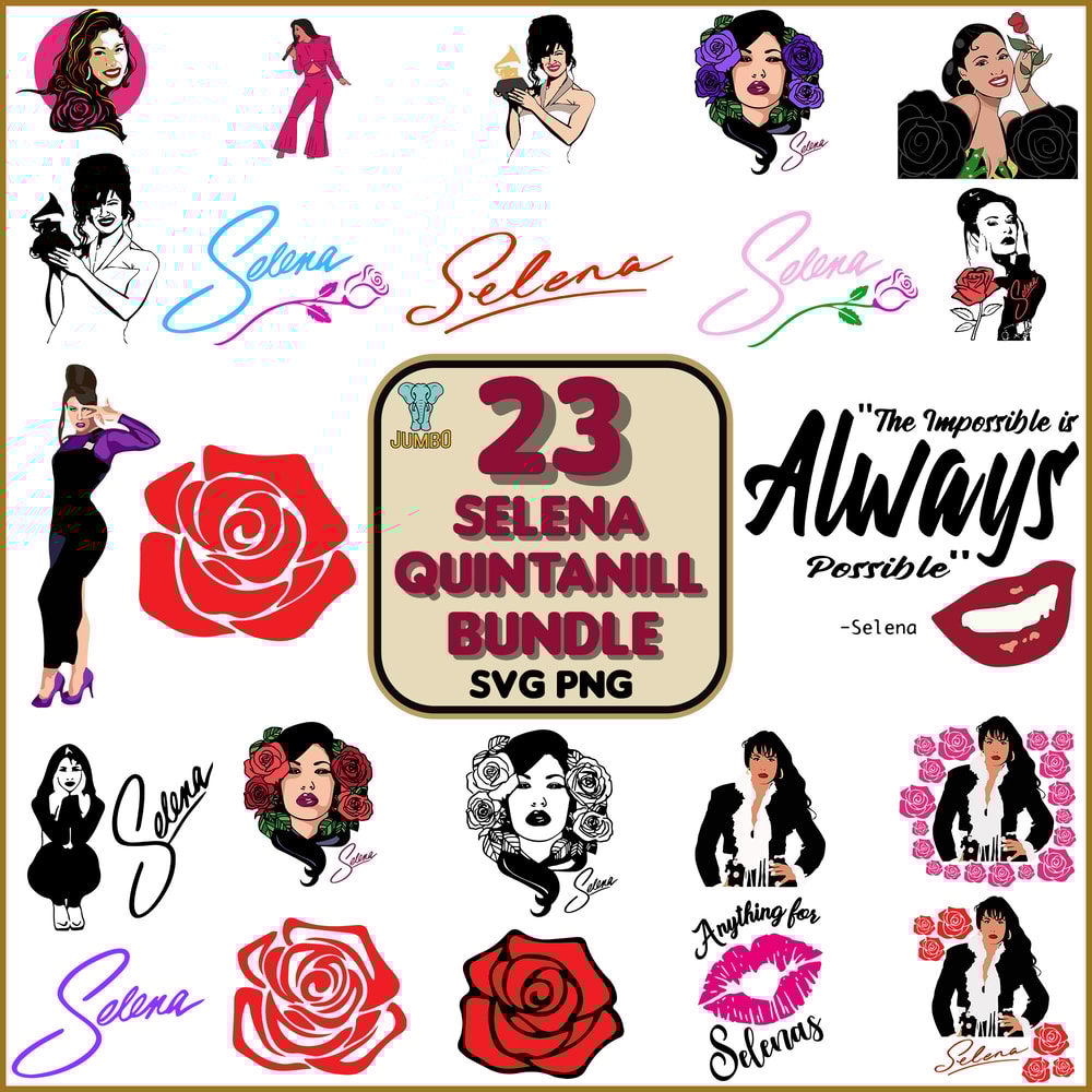 Selena Quintanill Bundle Svg 0