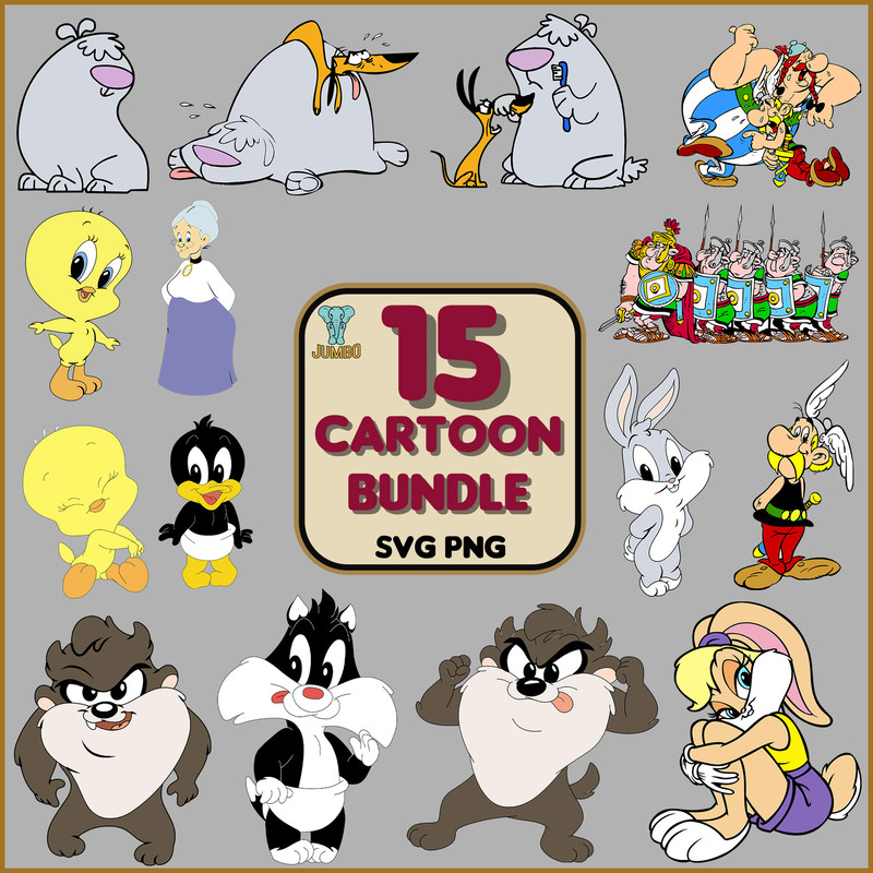 Cartoon Bundle Svg 0