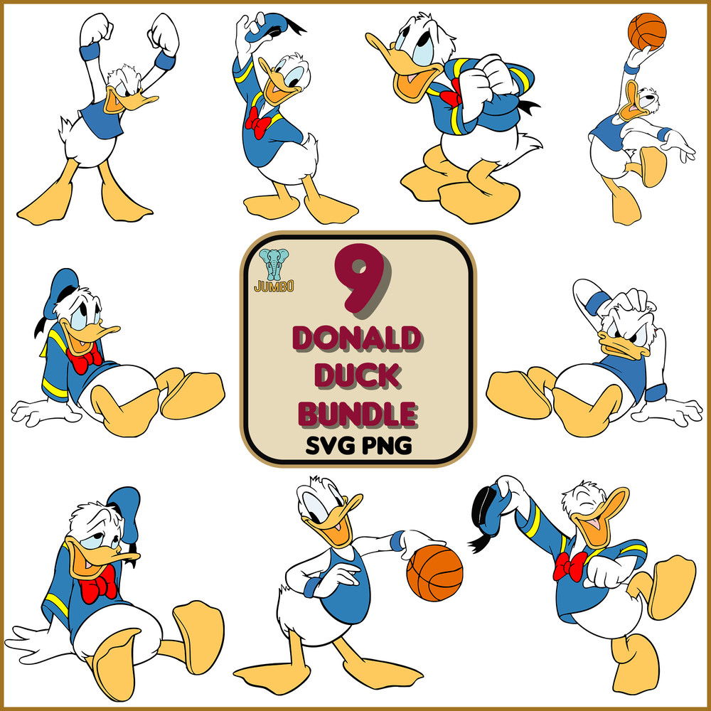 Donald Duck Bundle Svg 0