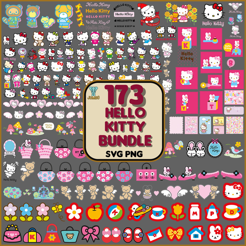 Hello Kitty Bundle Svg 0