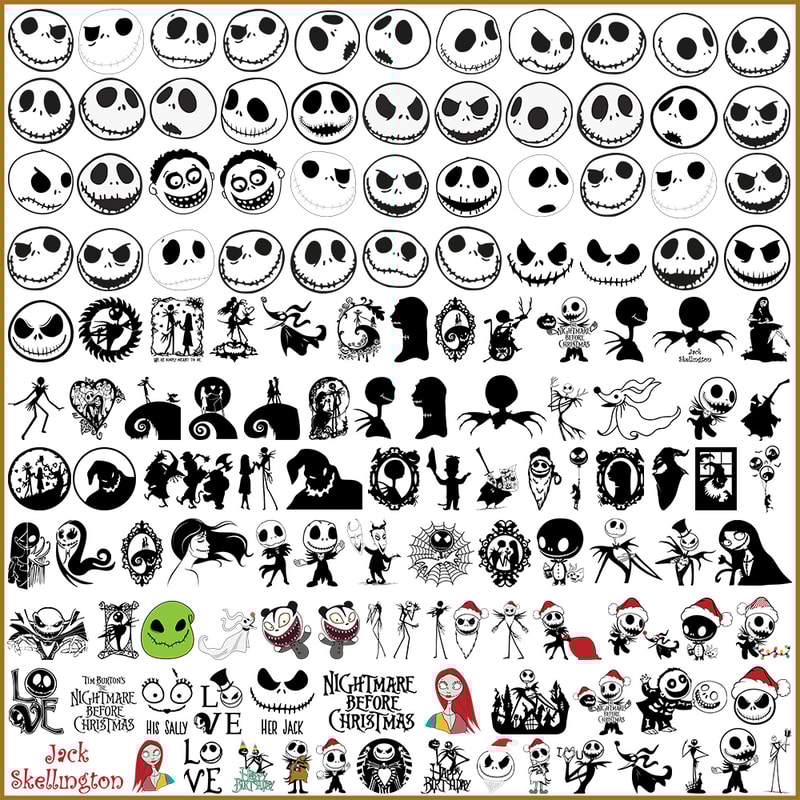 Jack Skellington Bundle Svg 1