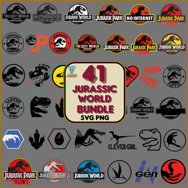 Jurassic World Bundle Svg 0