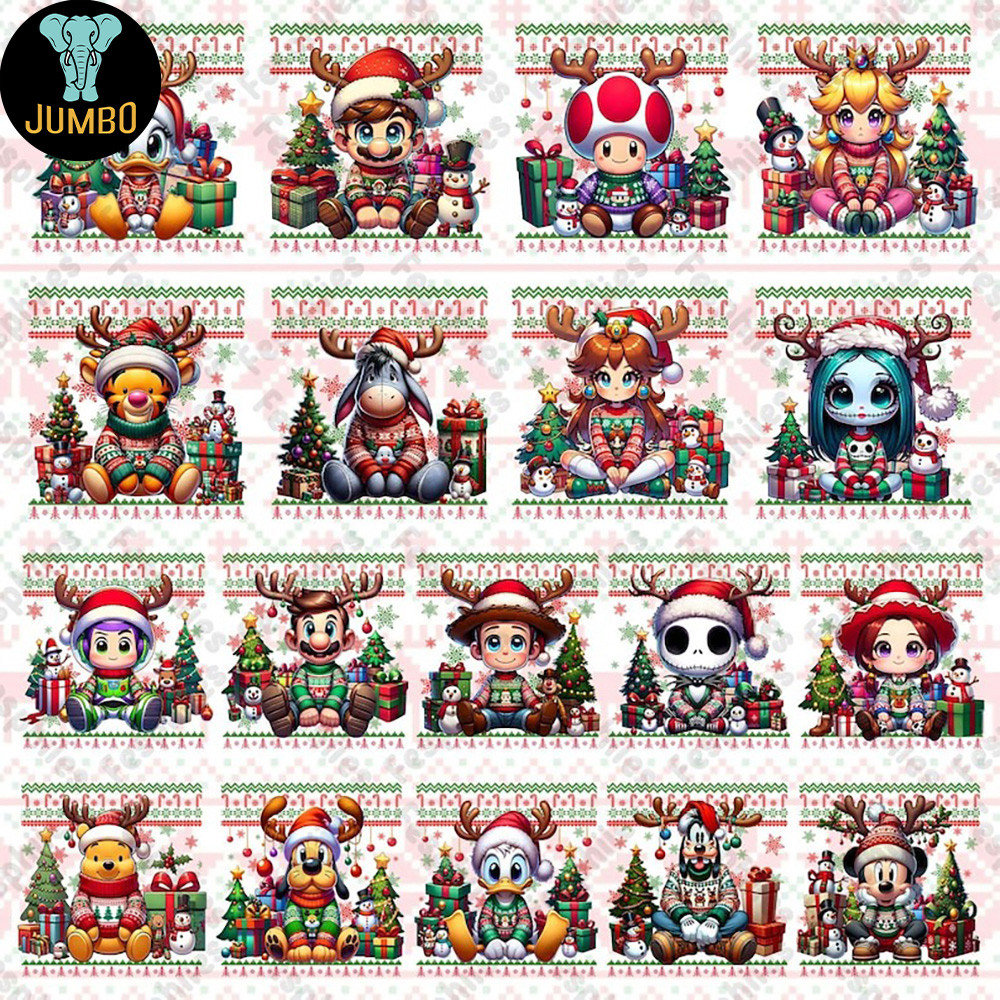 Christmas Cartoon Png Bundle 0