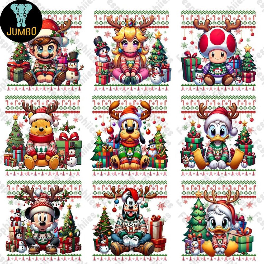 Christmas Cartoon Png Bundle 1