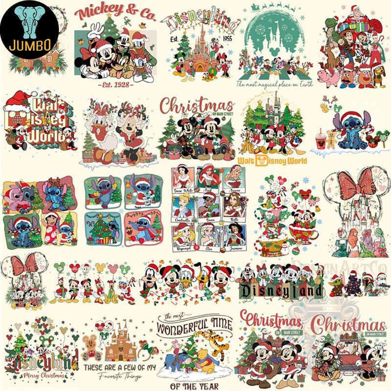Cartoon Merry Christmas Bundle Png 0