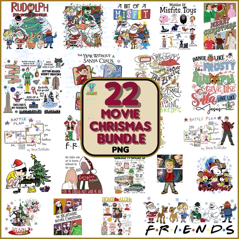Christmas Movie Png Bundle 0