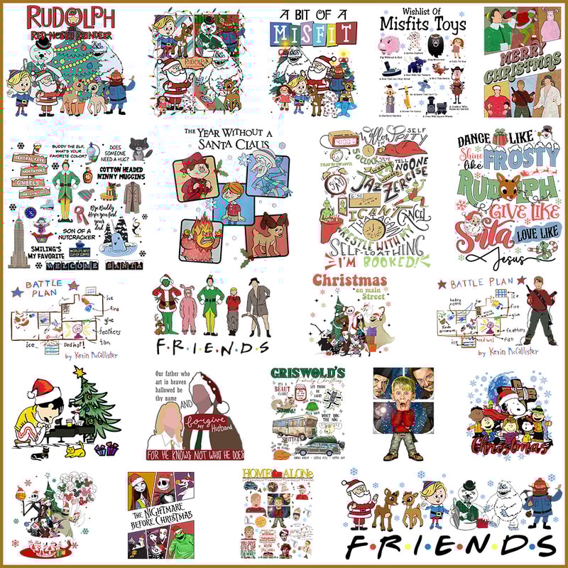 Christmas Movie Png Bundle 1