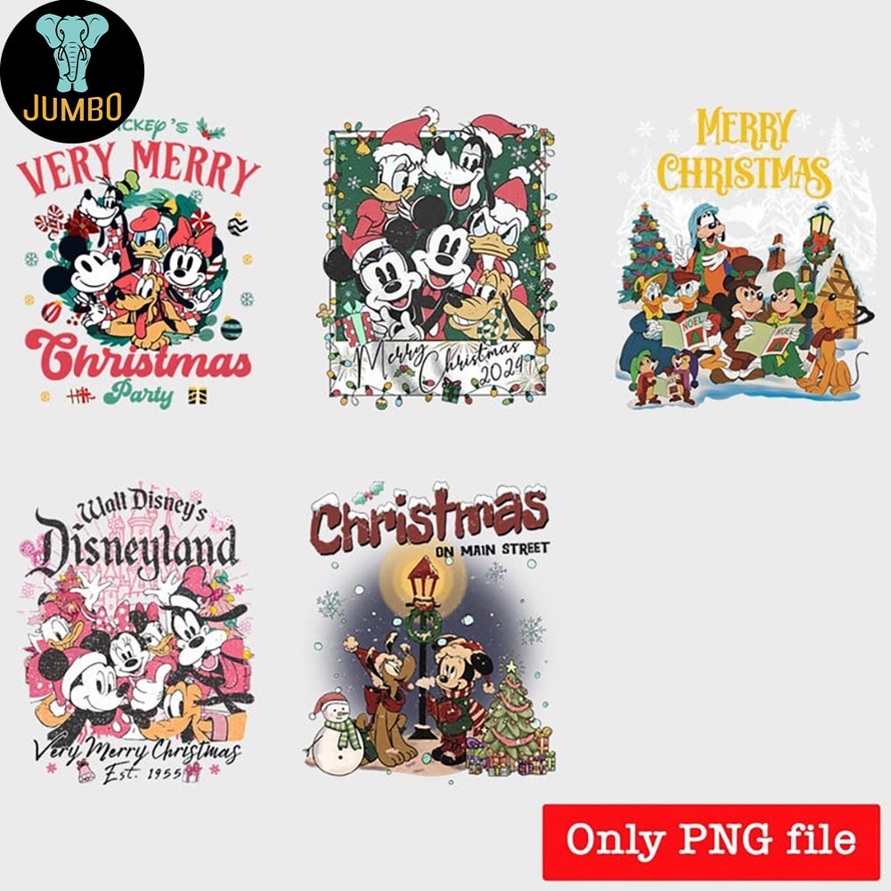 Christmas Mouse And Friend Png Bundle 2