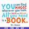 DR00097-You can find magic wherever you look all you need sit back and relax all you need is a book svg, png, dxf, eps file DR00097.jpg