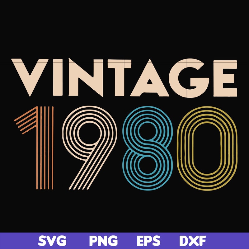 FN000283-Vintage 1980 svg, png, dxf, eps file FN000283.jpg