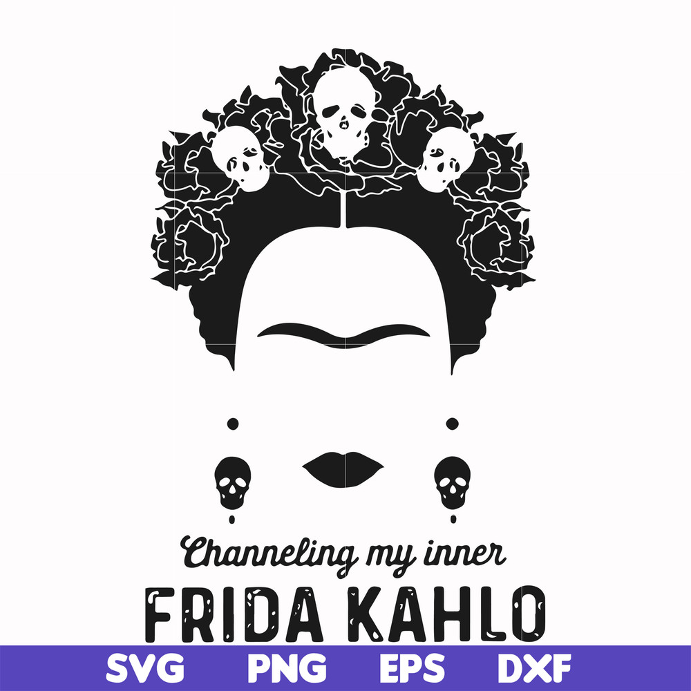 FN000354-Frida Kahlo svg, png, dxf, eps file FN000354.jpg