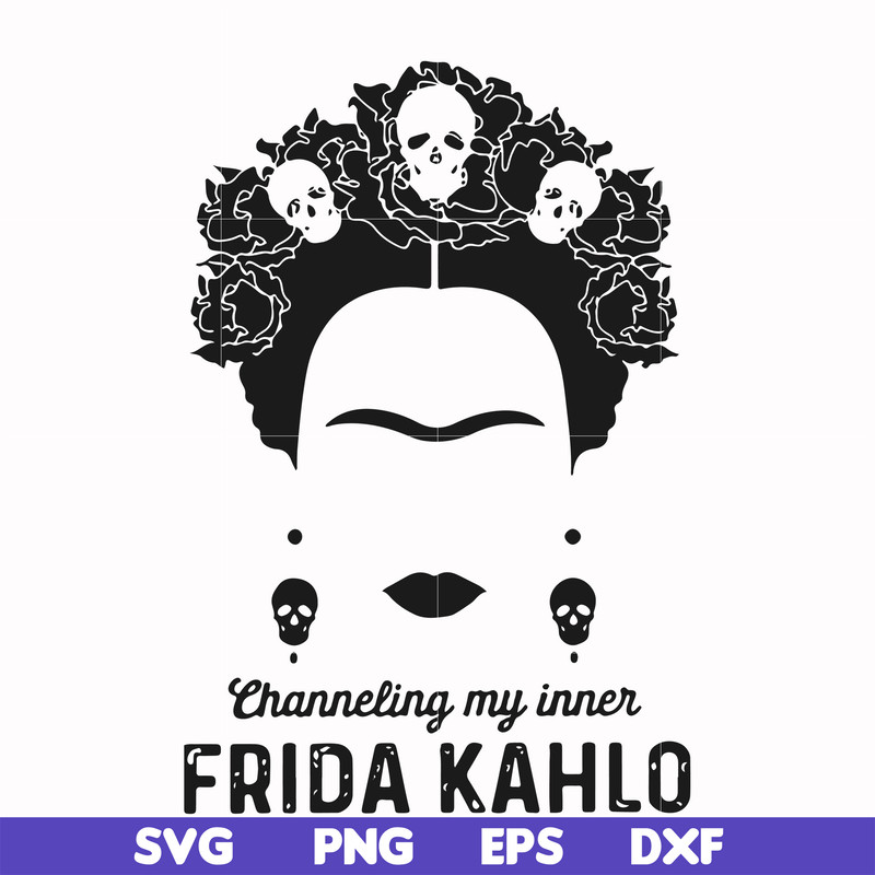 FN000354-Frida Kahlo svg, png, dxf, eps file FN000354.jpg